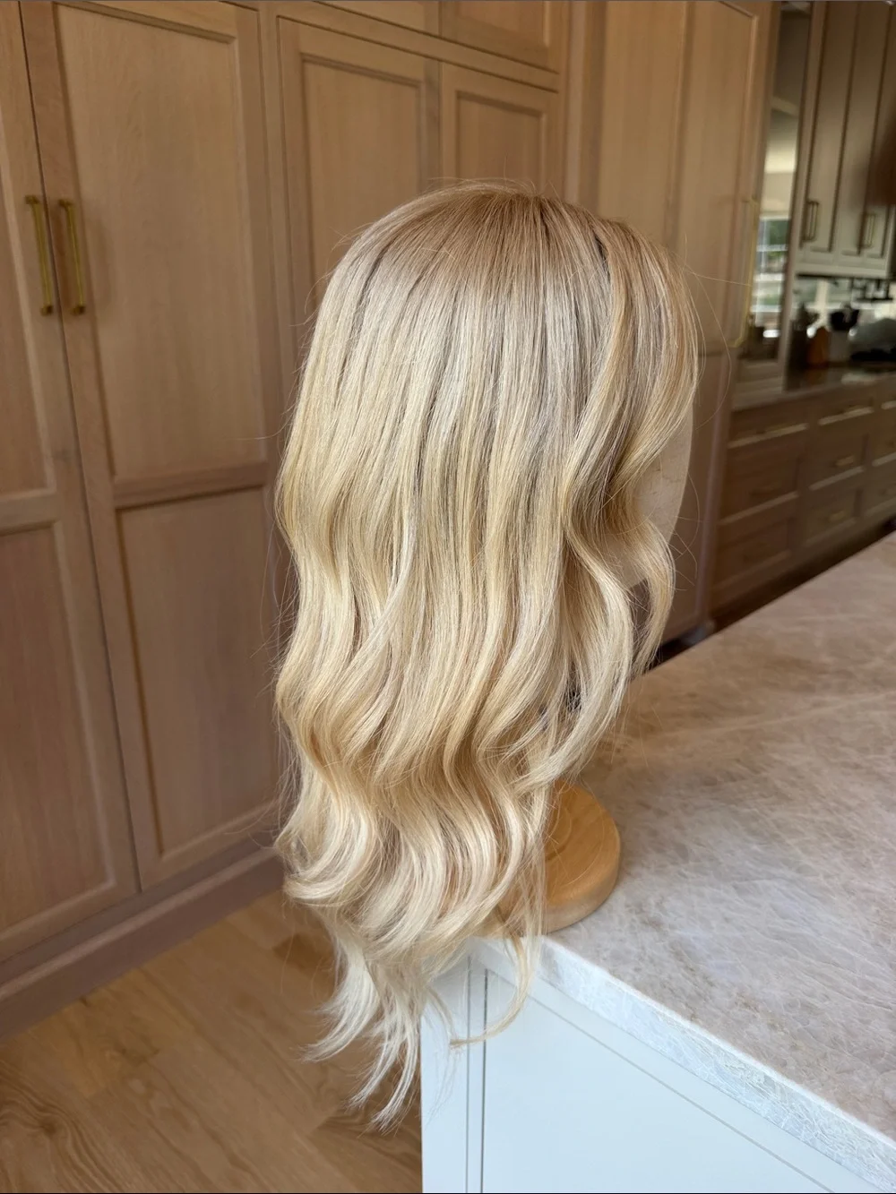 HAIRALICIOUS | Blonde lace front wig - “ROMEE STRIJD” (mid-length) | Size: Small